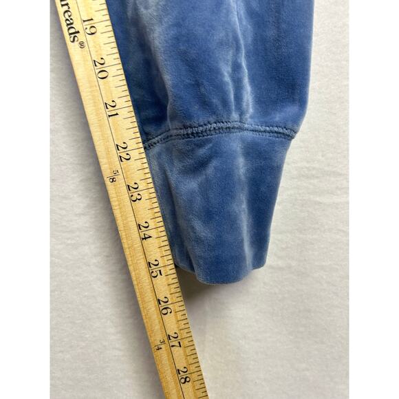 Woman's Offline By Aerie Blue After Party Velvet Velour Jogger Pants - Size M - Picture 7 of 8